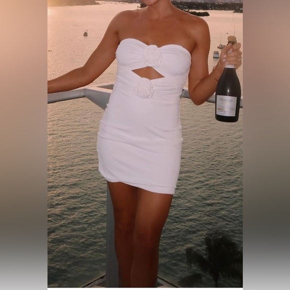 Torn by Ronny Kobo Selena Rosette Dress - Picture 1 of 5